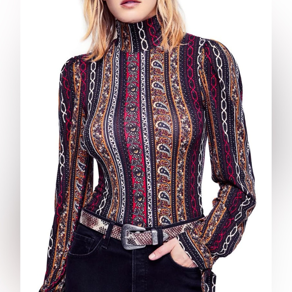 Free People Donatella Turtleneck Top - Picture 1 of 7